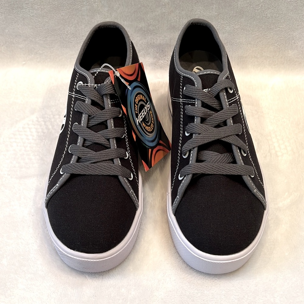 Heelys Black Canvas Roller Skate Sneaker Shoes - Picture 8 of 11